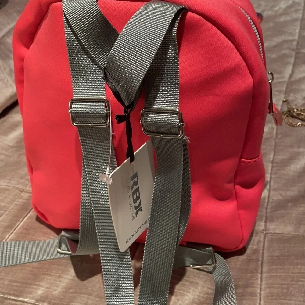 RBX NapSack Pink & Gray Sports Backpack NWTS Brand New
